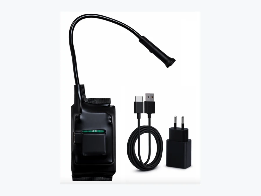 GSM-Modul mit Schwanenhals-Mikrofon und Zubehörteilen